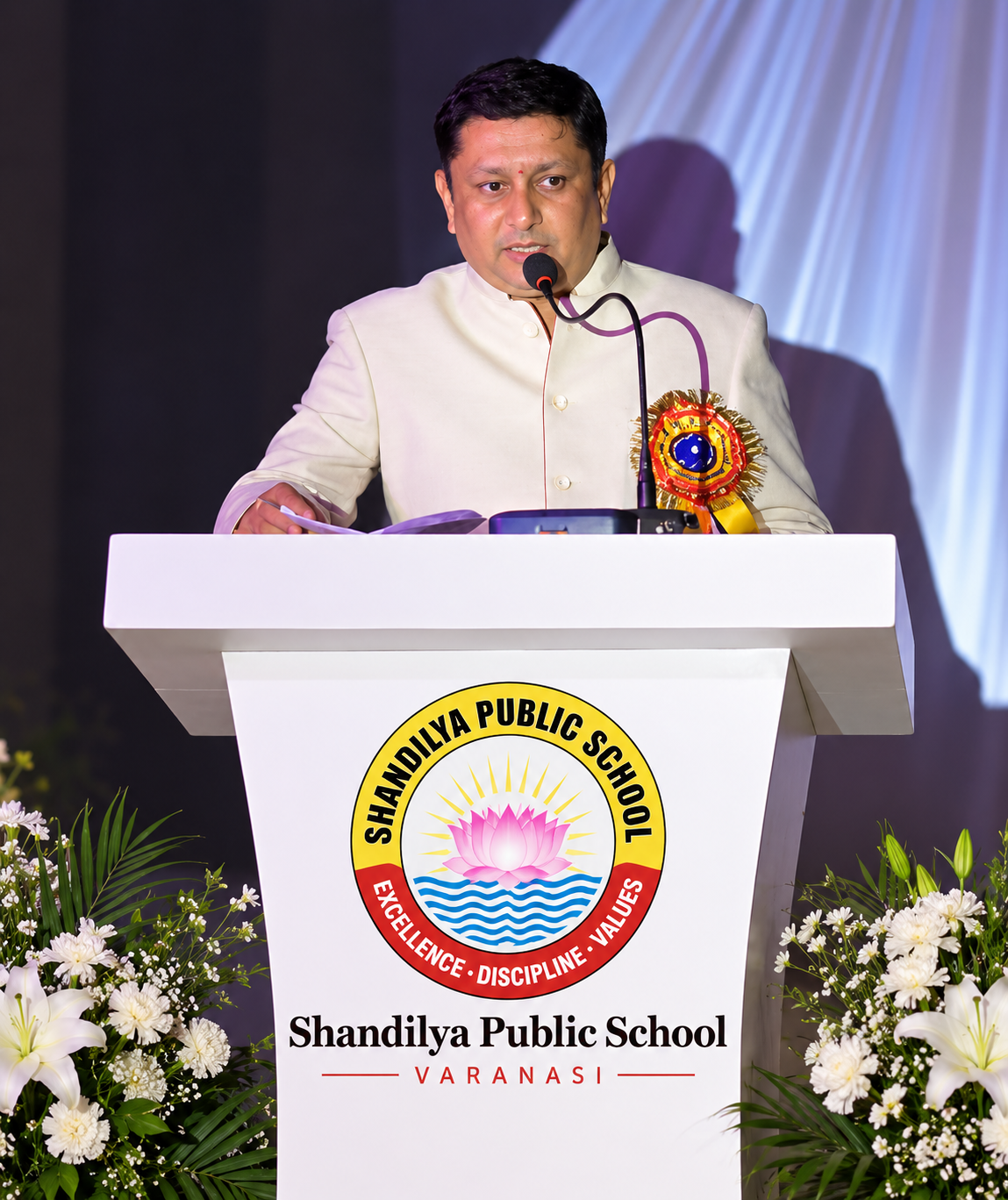 Er. Arvind Kr. Tiwari, Manager of Shandilya Public School